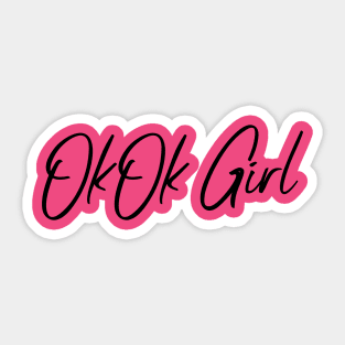 OkOk girl design Sticker